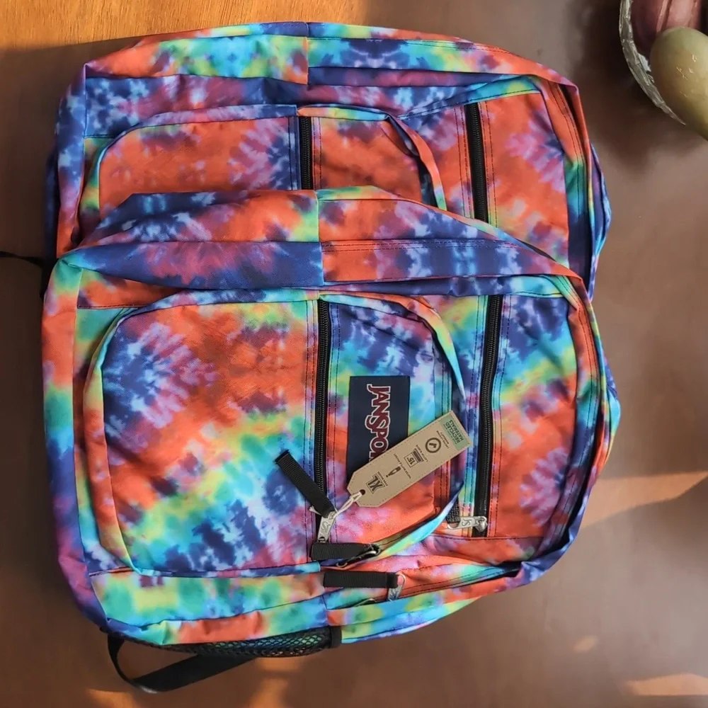 Jansport XL tie-dye backpack NWT